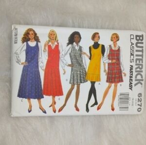 Butterick 6270 Classics Fast & Easy Jumper sz 18-20